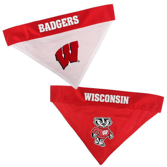 Wisconsin Badgers Reversible Bandana Pets First