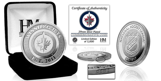 Winnipeg Jets Silver Mint Coin