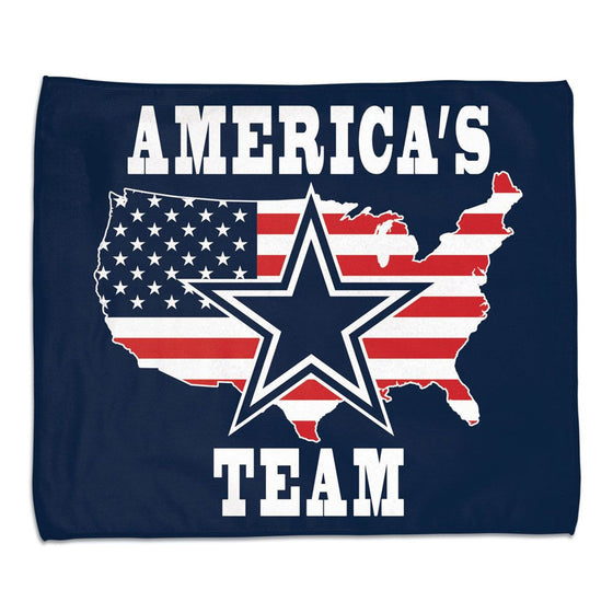 Dallas Cowboys Towel 15x18 Rally Style Full Color Style