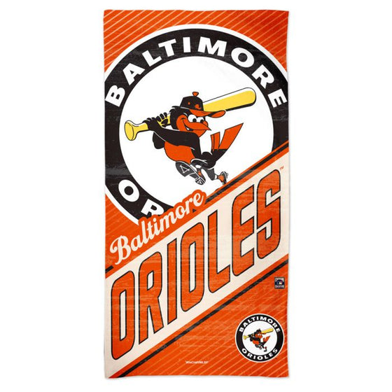 BALTIMORE ORIOLES / COOPERSTOWN SPECTRA BEACH TOWEL 30" X 60"