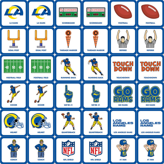 Los Angeles Rams Matching Game - 757 Sports Collectibles