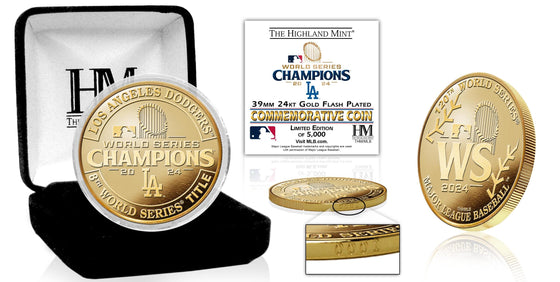 LA Dodgers 2024 World Series Champions Gold Coin