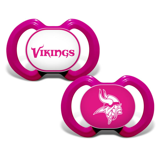 Minnesota Vikings - Pink Pacifier 2-Pack - 757 Sports Collectibles