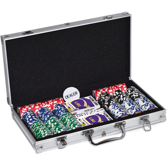 LSU Tigers 300 Piece Poker Set - 757 Sports Collectibles