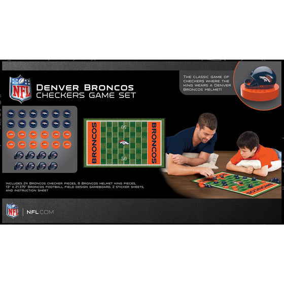 Denver Broncos Checkers - 757 Sports Collectibles