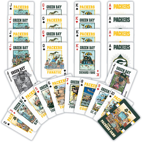 Green Bay Packers Fan Deck Playing Cards - 54 Card Deck - 757 Sports Collectibles