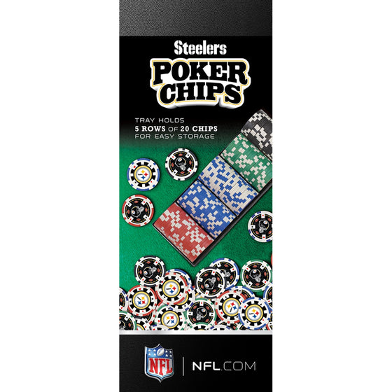 Pittsburgh Steelers 100 Piece Poker Chips - 757 Sports Collectibles