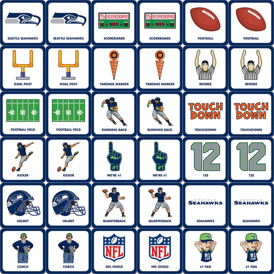 Seattle Seahawks Matching Game - 757 Sports Collectibles