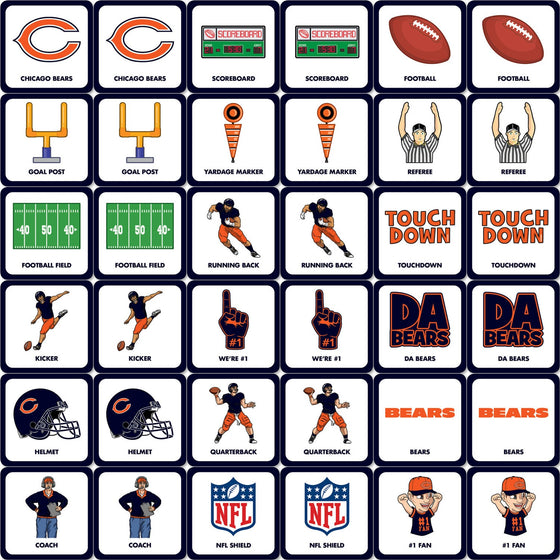 Chicago Bears Matching Game - 757 Sports Collectibles