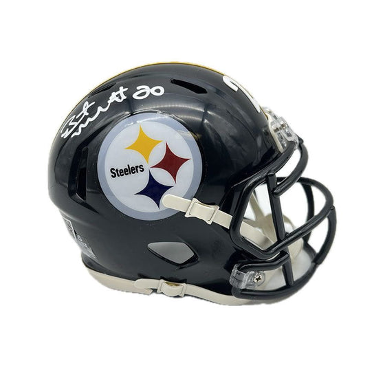 Bryant McFadden Signed Pittsburgh Steelers Speed Mini Helmet - 757 Sports Collectibles