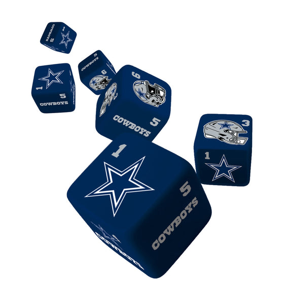 Dallas Cowboys Dice Set - 19mm - 757 Sports Collectibles