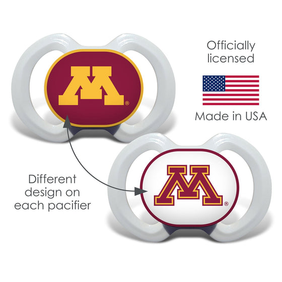 Minnesota Golden Gophers - Pacifier 2-Pack - 757 Sports Collectibles