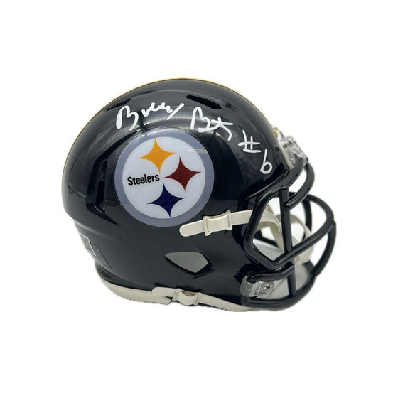 Bubby Brister Signed Pittsburgh Steelers Speed Mini Helmet - 757 Sports Collectibles