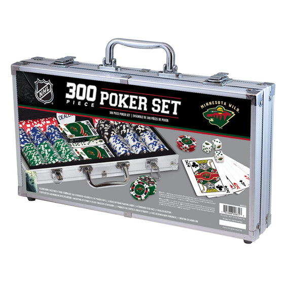 Minnesota Wild 300 Piece Poker Set - 757 Sports Collectibles