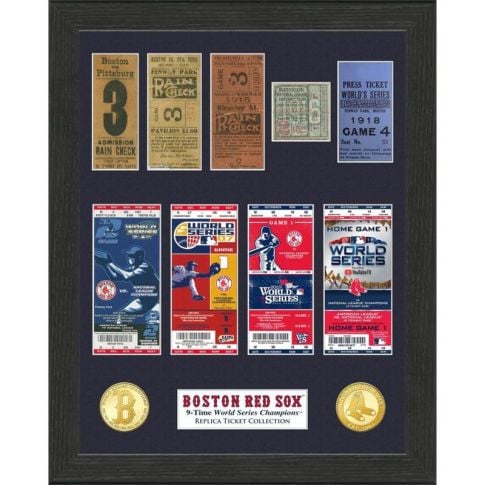 Boston Red Sox 9-Time World Series Champions Ticket Collection - 757 Sports Collectibles