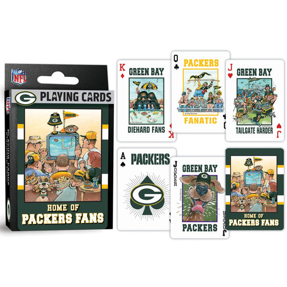 Green Bay Packers Fan Deck Playing Cards - 54 Card Deck - 757 Sports Collectibles