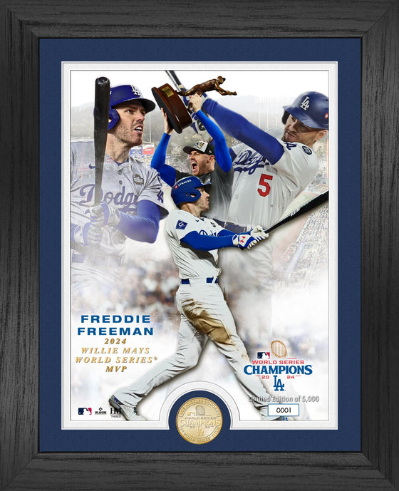 LA Dodgers 2024 World Series MVP Freddie Freeman Bronze Coin Photo Mint