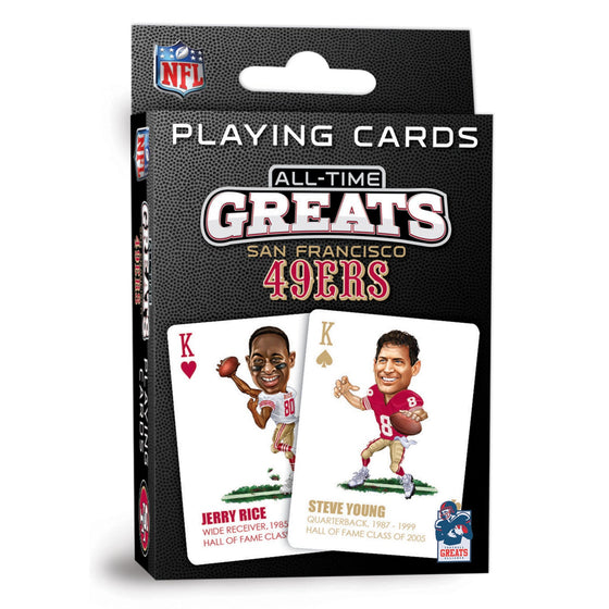 San Francisco 49ers All-Time Greats Playing Cards - 54 Card Deck - 757 Sports Collectibles