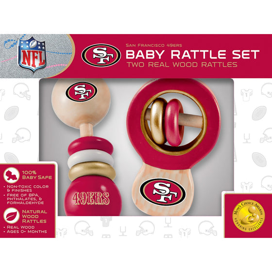 San Francisco 49ers - Baby Rattles 2-Pack - 757 Sports Collectibles