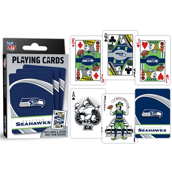 Seattle Seahawks Playing Cards - 54 Card Deck - 757 Sports Collectibles