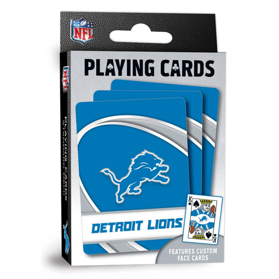 Detroit Lions Playing Cards - 54 Card Deck - 757 Sports Collectibles