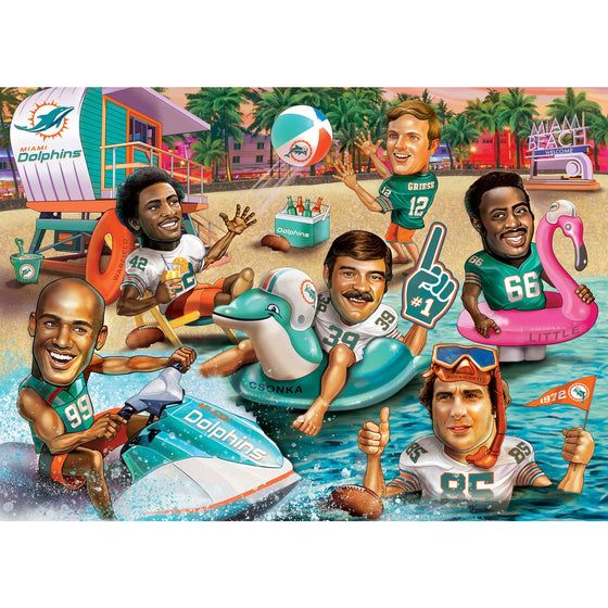 Miami Dolphins - All Time Greats 500 Piece Jigsaw Puzzle - 757 Sports Collectibles