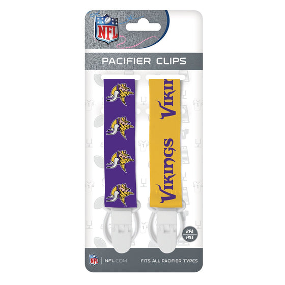 Minnesota Vikings - Pacifier Clip 2-Pack - 757 Sports Collectibles