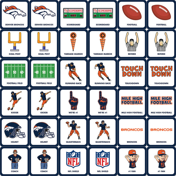 Denver Broncos Matching Game - 757 Sports Collectibles