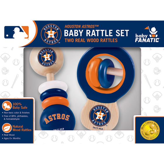 Houston Astros - Baby Rattles 2-Pack - 757 Sports Collectibles