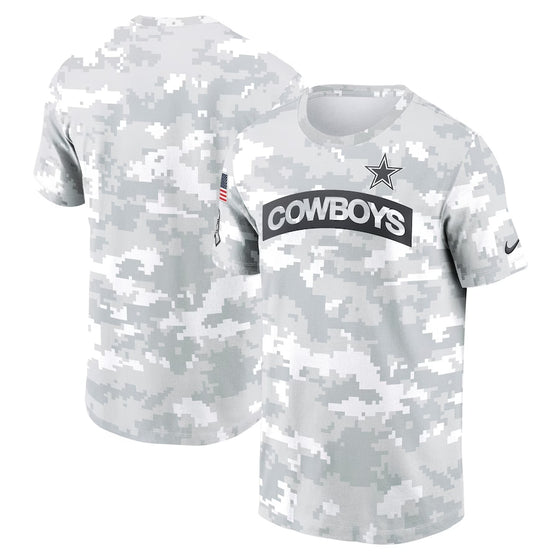 Dallas Cowboys 2024 Salute to Service Arctic Camo Short Sleeve T-Shirt - Sizes S-3XL