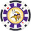 Minnesota Vikings 100 Piece Poker Chips - 757 Sports Collectibles