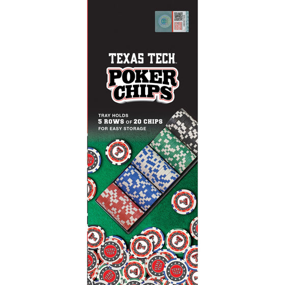 Texas Tech Red Raiders 100 Piece Poker Chips - 757 Sports Collectibles