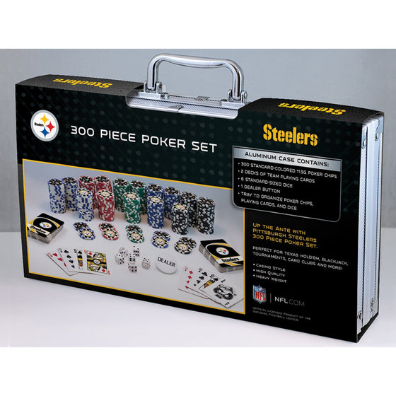 Pittsburgh Steelers 300 Piece Poker Set - 757 Sports Collectibles