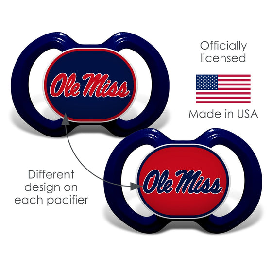 Ole Miss Rebels - Pacifier 2-Pack - 757 Sports Collectibles