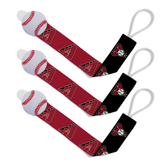 Arizona Diamondbacks - Pacifier Clip 3-Pack - 757 Sports Collectibles