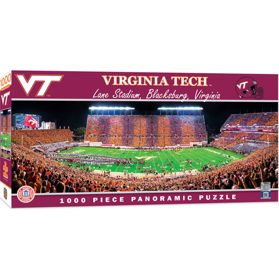 Virginia Tech Hokies - 1000 Piece Panoramic Jigsaw Puzzle - 757 Sports Collectibles