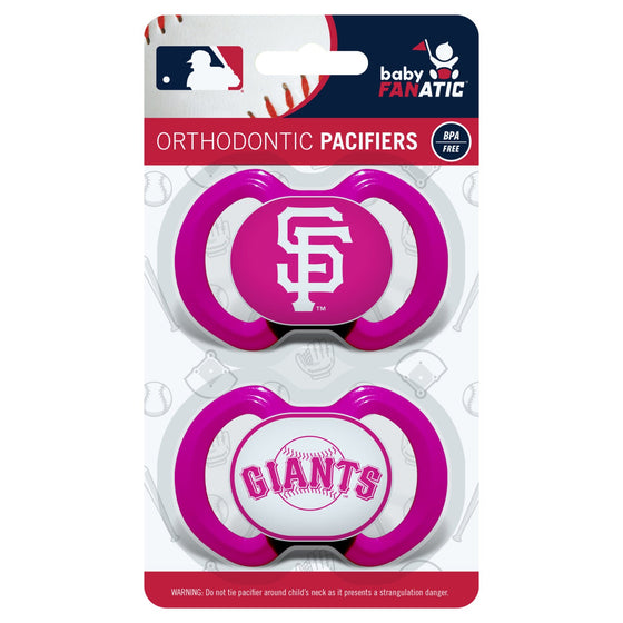 San Francisco Giants - Pink Pacifier 2-Pack - 757 Sports Collectibles