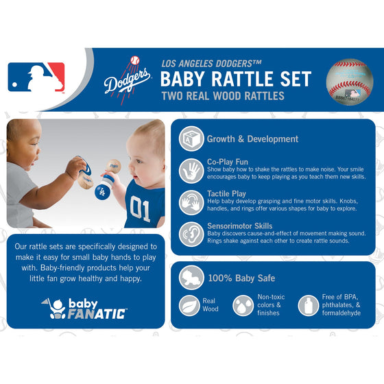 Los Angeles Dodgers - Baby Rattles 2-Pack - 757 Sports Collectibles