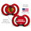 Chicago Blackhawks - Pacifier 2-Pack - 757 Sports Collectibles