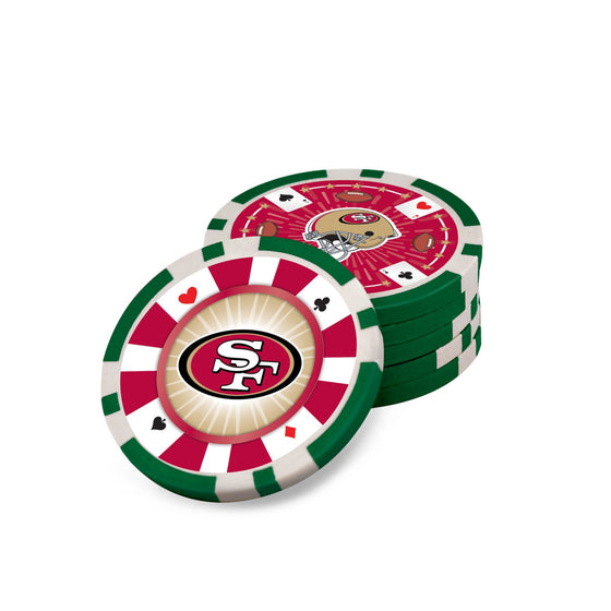 San Francisco 49ers 300 Piece Poker Set - 757 Sports Collectibles