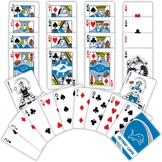 Detroit Lions Playing Cards - 54 Card Deck - 757 Sports Collectibles