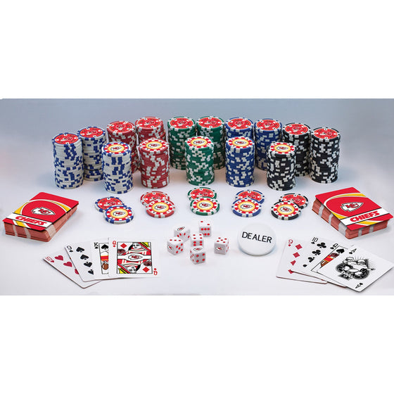 Kansas City Chiefs 300 Piece Poker Set - 757 Sports Collectibles