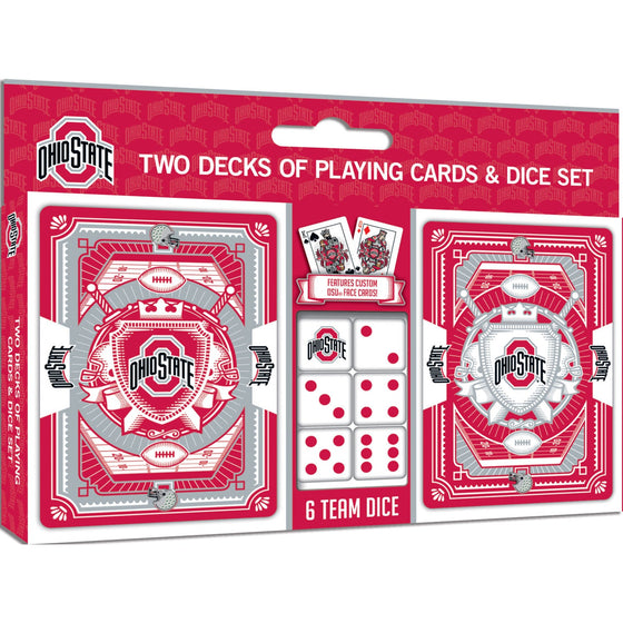 Ohio State Buckeyes - 2-Pack Playing Cards & Dice Set - 757 Sports Collectibles