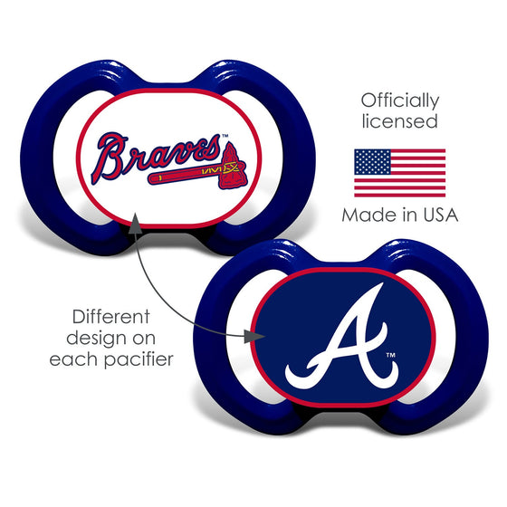 Atlanta Braves - Pacifier 2-Pack - 757 Sports Collectibles