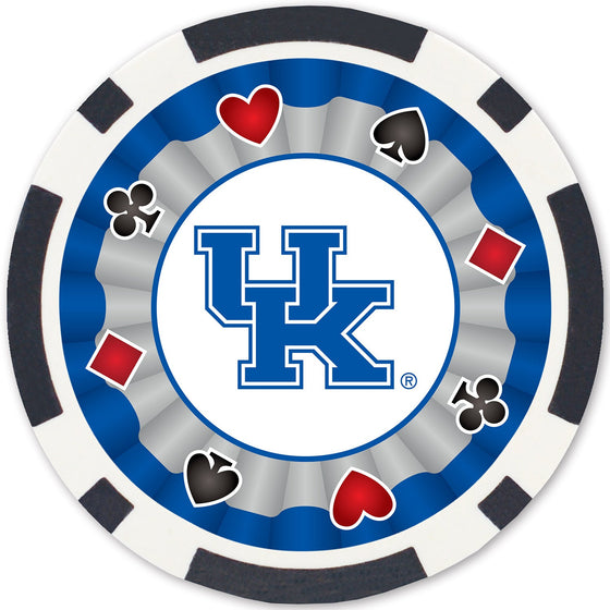 Kentucky Wildcats 100 Piece Poker Chips - 757 Sports Collectibles