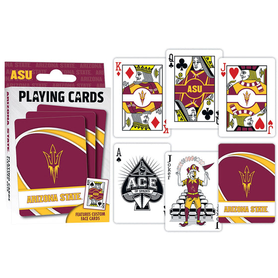 Arizona State Sun Devils Playing Cards - 54 Card Deck - 757 Sports Collectibles