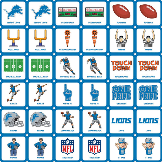 Detroit Lions Matching Game - 757 Sports Collectibles