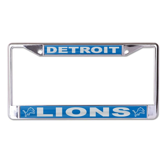 Detroit Lions Lic Plt Frame S/L Printed