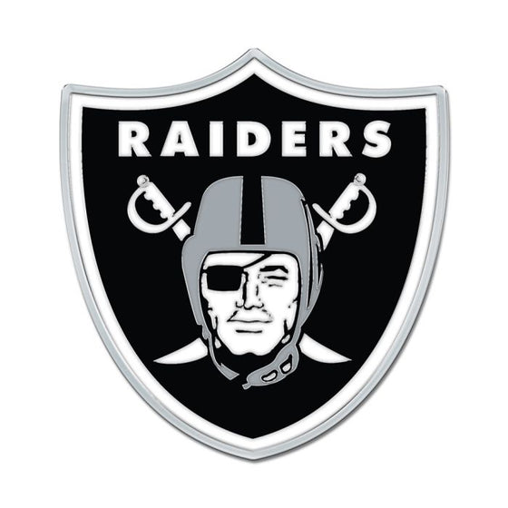 Las Vegas Raiders Colored Chrome Free Form Auto Emblem