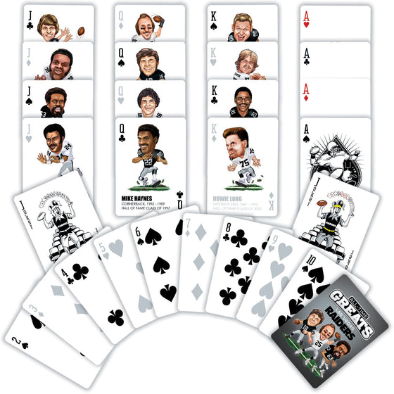 Las Vegas Raiders All-Time Greats Playing Cards - 54 Card Deck - 757 Sports Collectibles